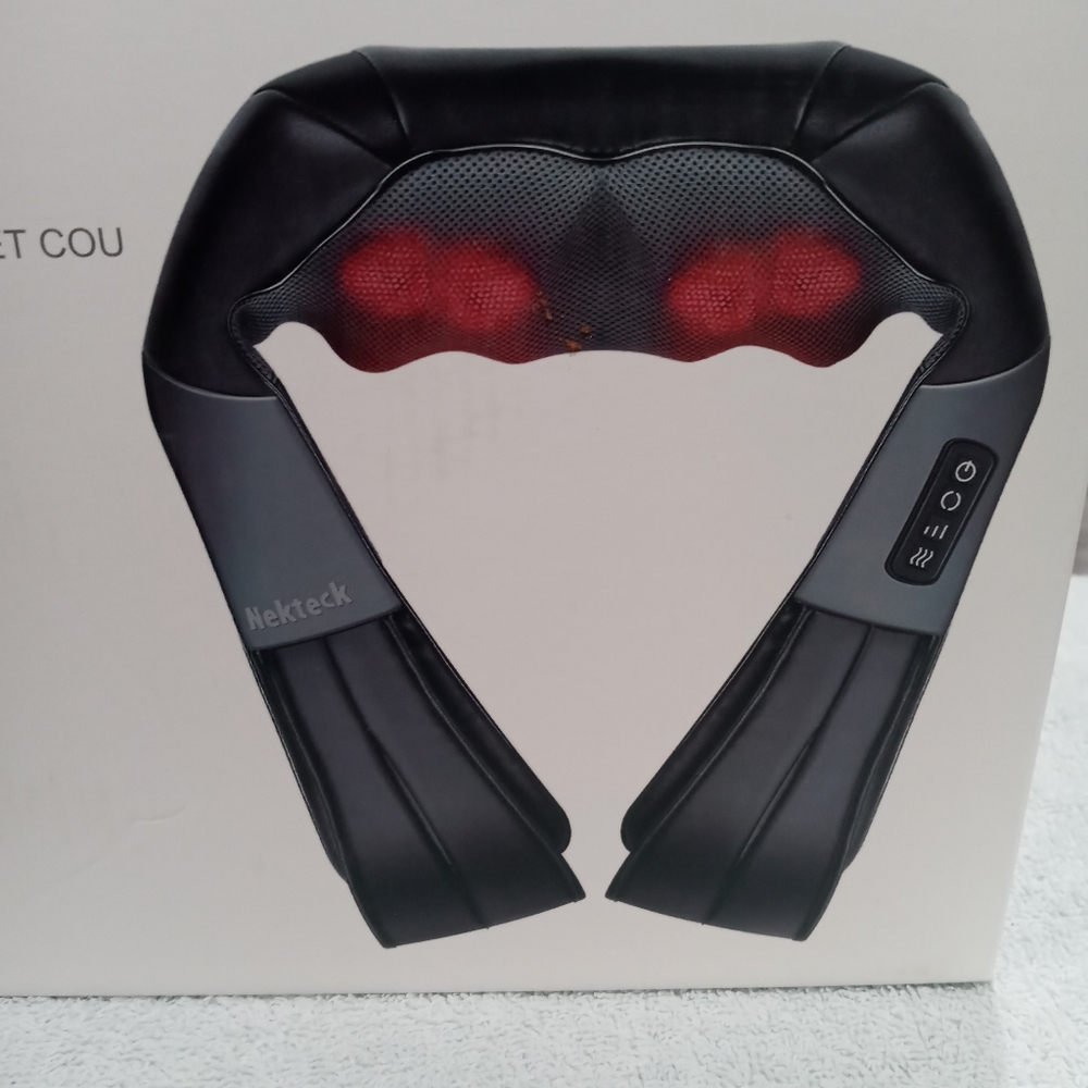 Nekteck neck and back massager with heat